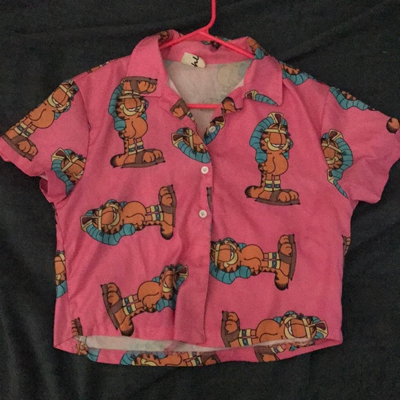 Garfield button up shirt Clearance
